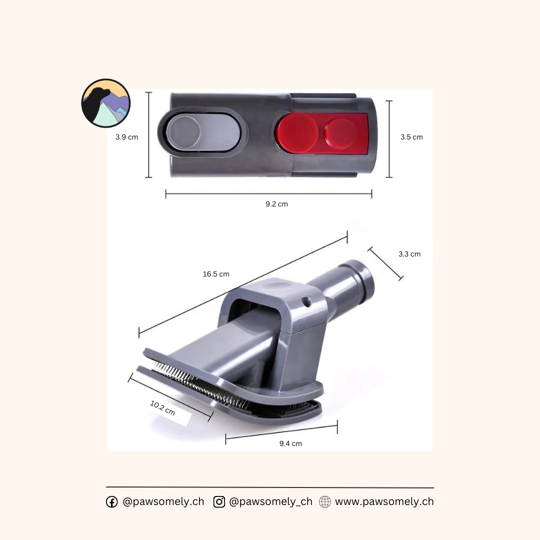 Pet Groom Tool / Reinigungsbürste Kompatibel mit Dy-son V7, V8, V10