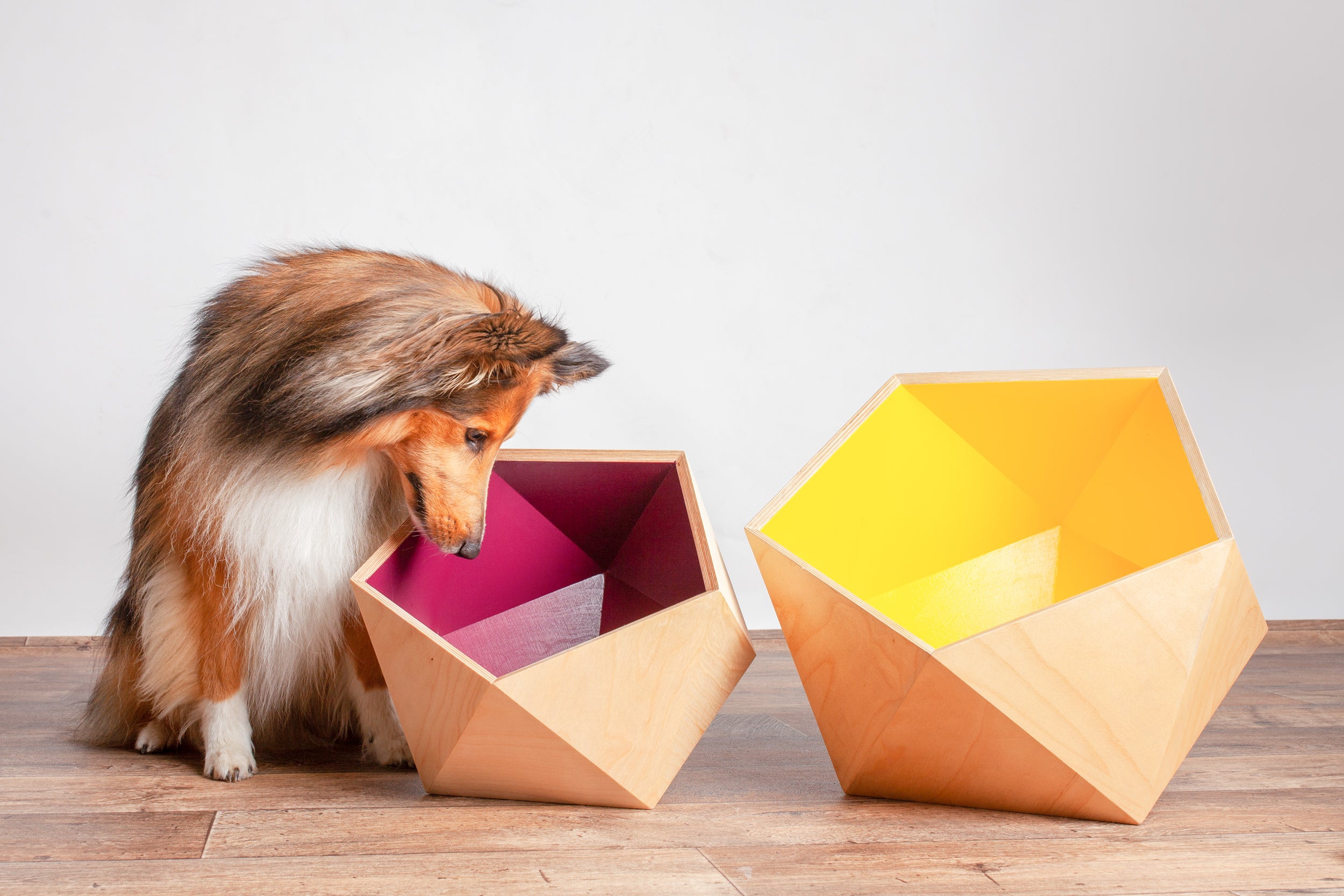 Betty Woof - Spielzeugbox "Wood Geometric"