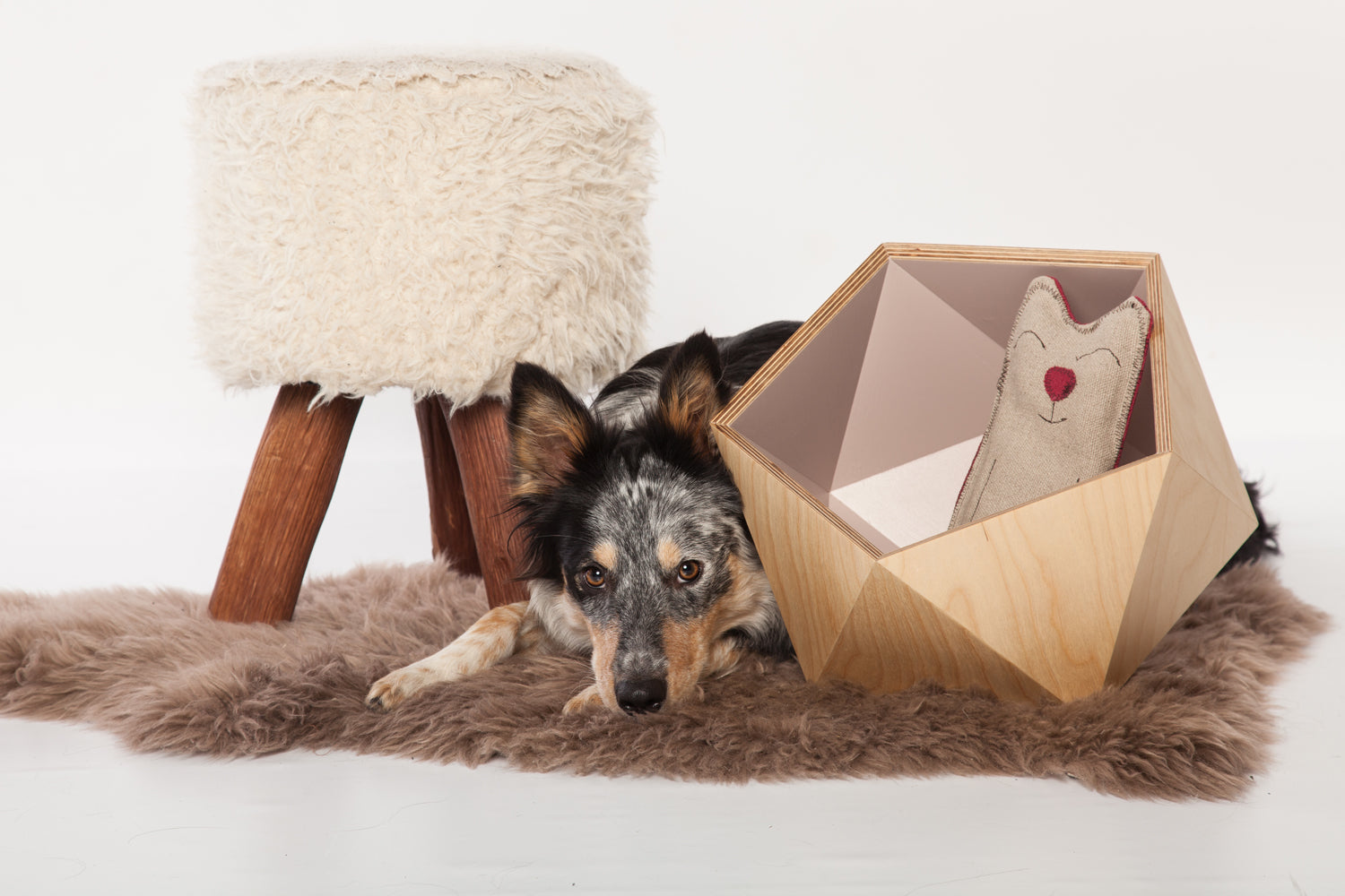 Betty Woof - Spielzeugbox "Wood Geometric"