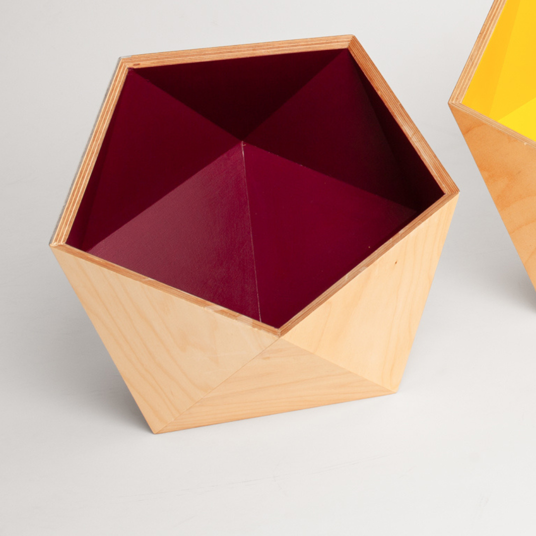 Betty Woof - Spielzeugbox "Wood Geometric"